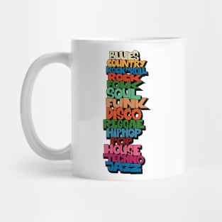 Soul, Funk, Disco, House and other Music Styles.  - Super stylish funky Design! Mug